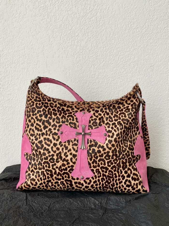 Chrome Hearts Leopard Cross Patch Bag C30082