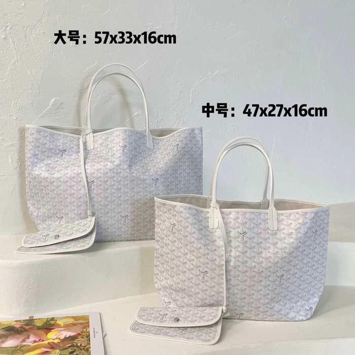 Goyard Saint Louis Tote White G6001