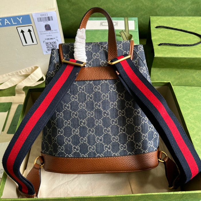 Gucci Backpack with Interlocking G Blue 674147
