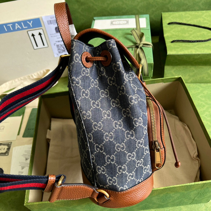 Gucci Backpack with Interlocking G Blue 674147