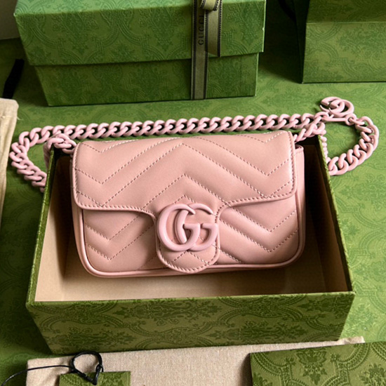 Gucci GG Marmont belt bag Pink 699757