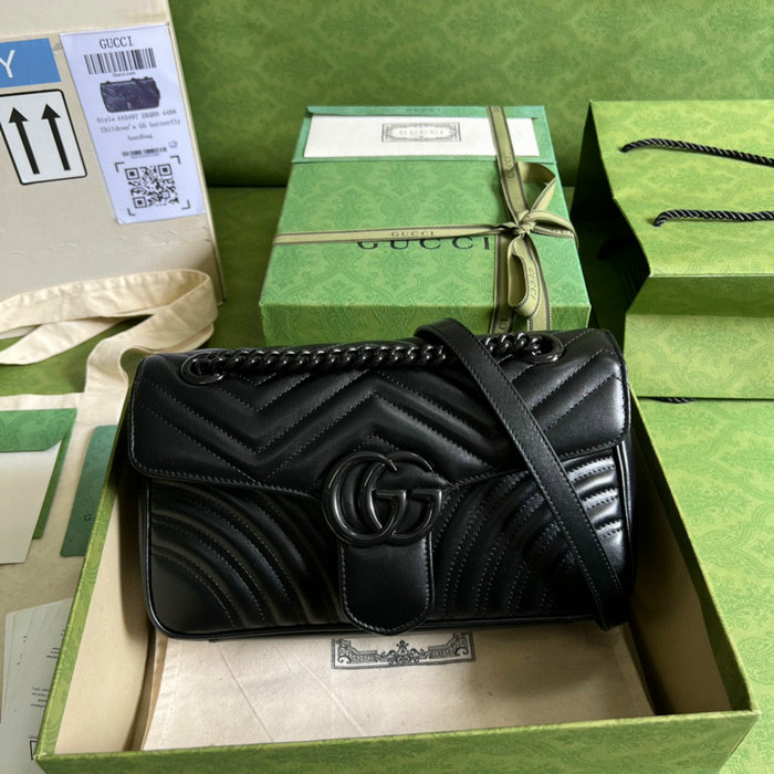 Gucci GG Marmont small shoulder bag Black 443497