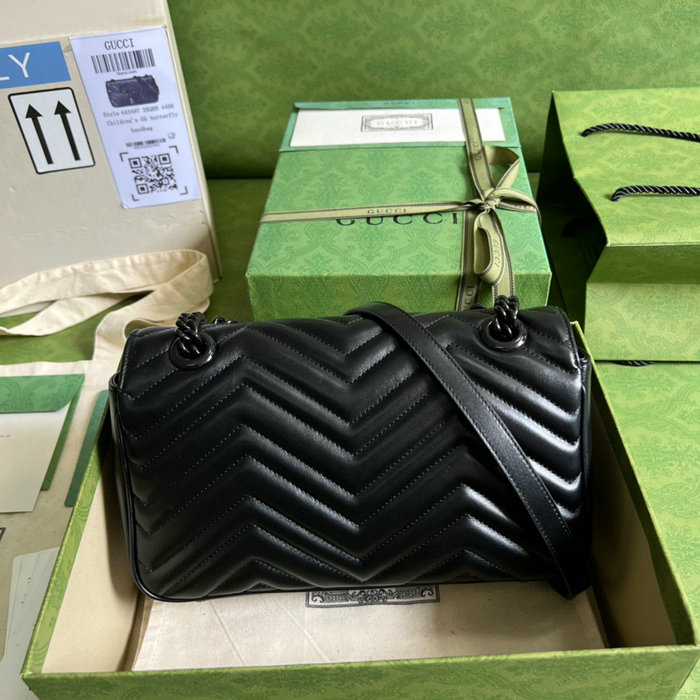 Gucci GG Marmont Medium shoulder bag Black 443497
