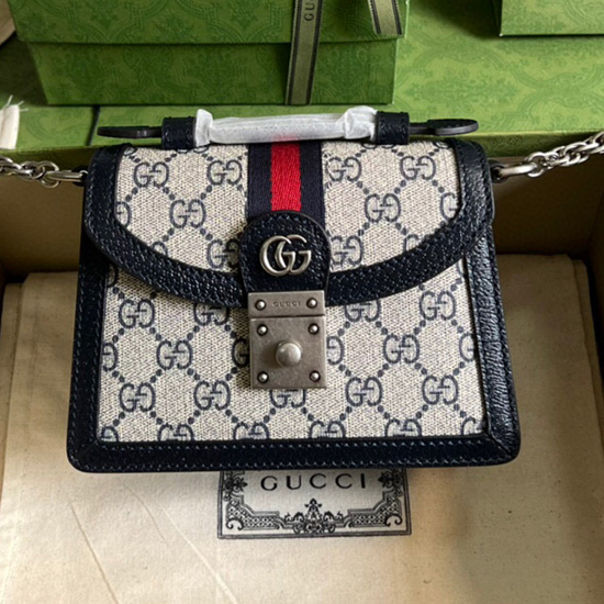 Gucci Ophidia GG mini shoulder bag Blue 696180
