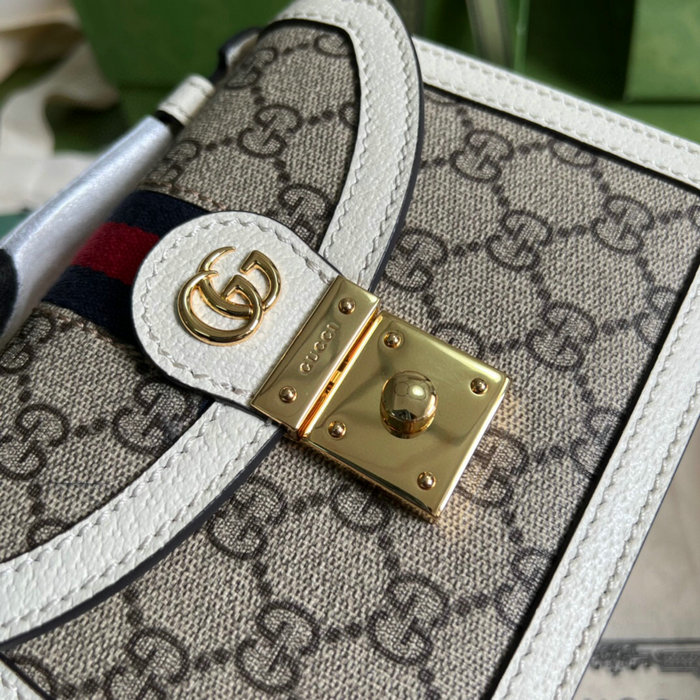 Gucci Ophidia GG mini shoulder bag White 696180