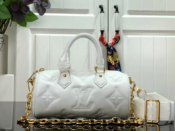 Louis Vuitton PAPILLON BB White M59827