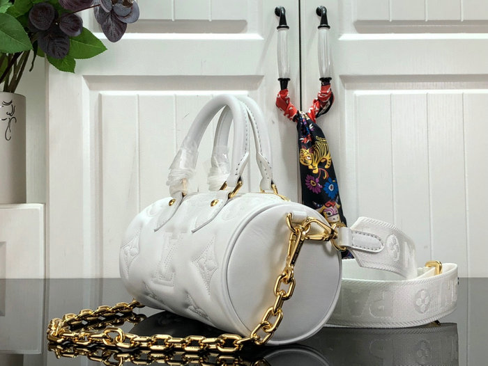 Louis Vuitton PAPILLON BB White M59827