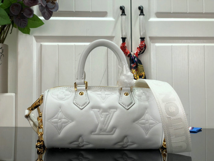 Louis Vuitton PAPILLON BB White M59827