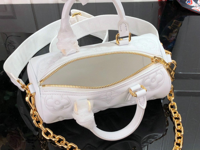 Louis Vuitton PAPILLON BB White M59827