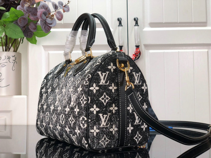 Louis Vuitton Speedy Bandouliere 25 Black M59609