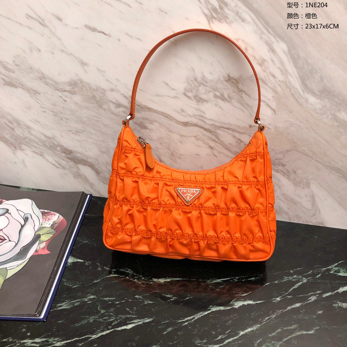 Prada Nylon Hobo bag Orange 1NE204