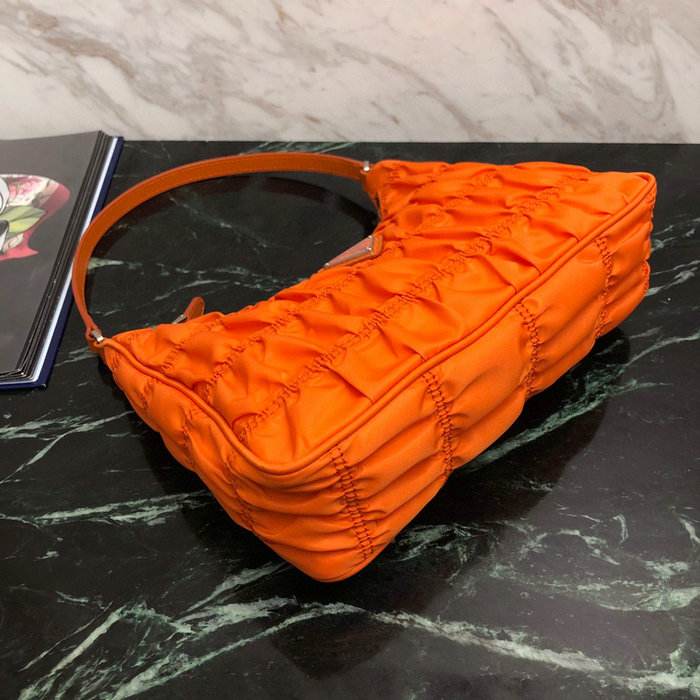 Prada Nylon Hobo bag Orange 1NE204