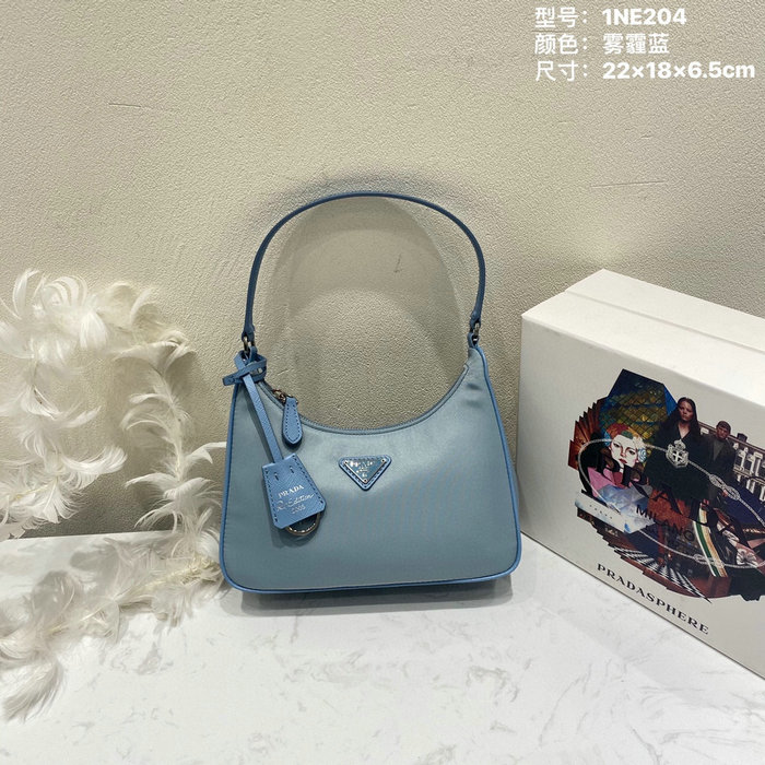 Prada Re-Edition 2005 Re-Nylon mini bag Blue 1NE204