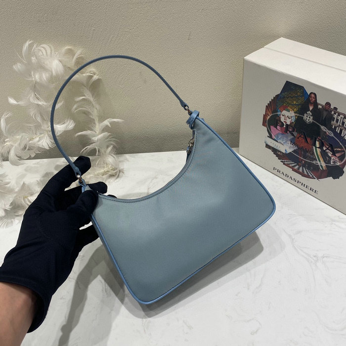 Prada Re-Edition 2005 Re-Nylon mini bag Blue 1NE204