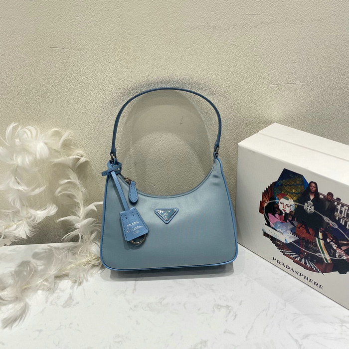 Prada Re-Edition 2005 Re-Nylon mini bag Blue 1NE204