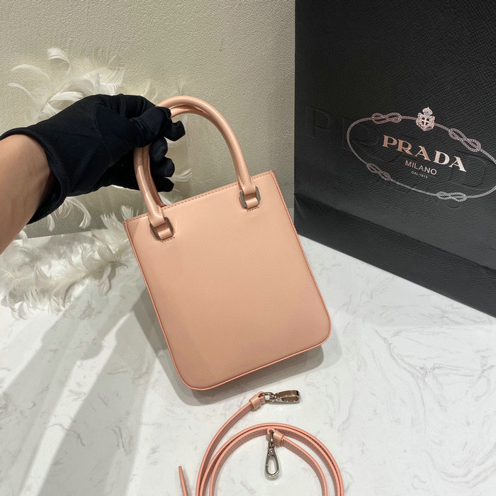 Prada Small brushed leather tote Nude 1BA331