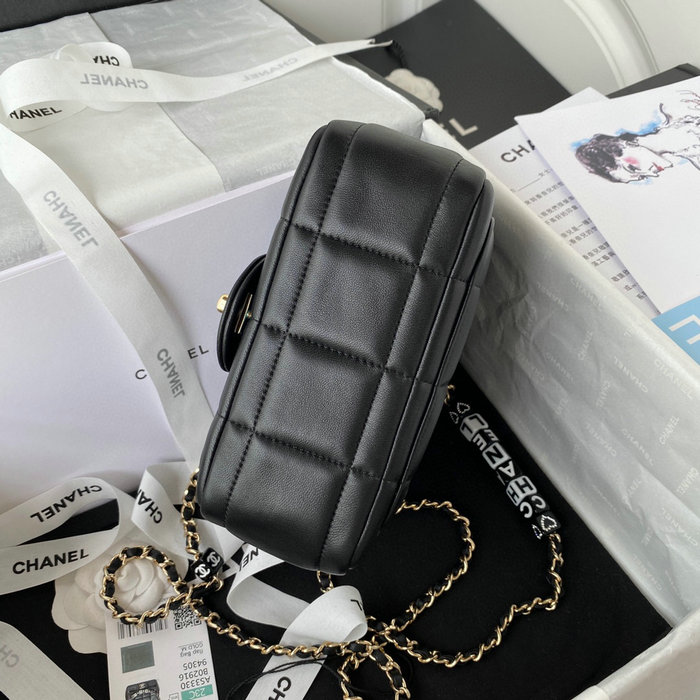 Chanel Lambskin Flap Bag Black AS3330