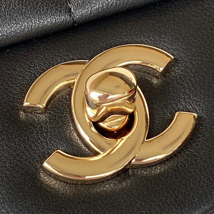 Chanel Lambskin Flap Bag Black AS3331