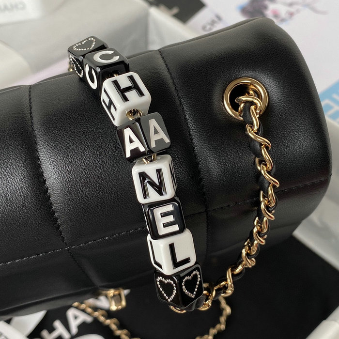 Chanel Lambskin Flap Bag Black AS3331