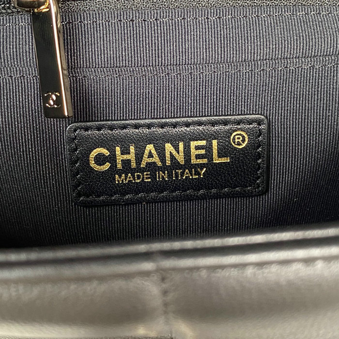 Chanel Lambskin Flap Bag Black AS3331