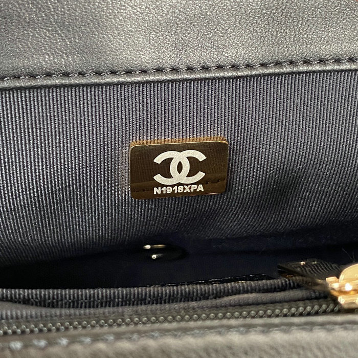 Chanel Lambskin Flap Bag Black AS3331