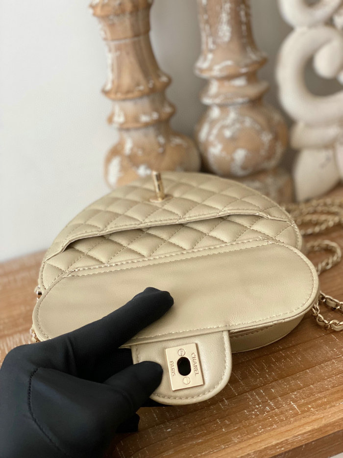 Chanel Lambskin Heart Bag Gold AS3191