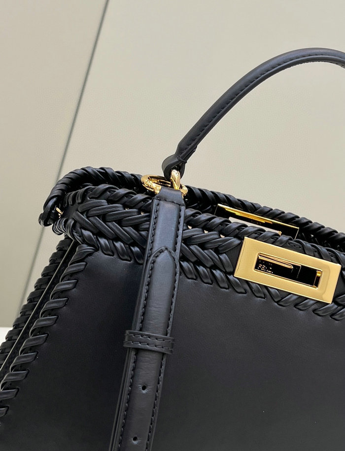 Fendi Calfskin Peekaboo Black F80051