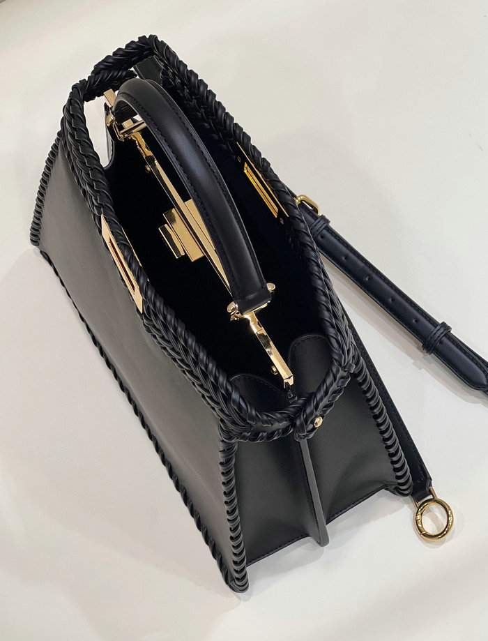 Fendi Calfskin Peekaboo Black F80051