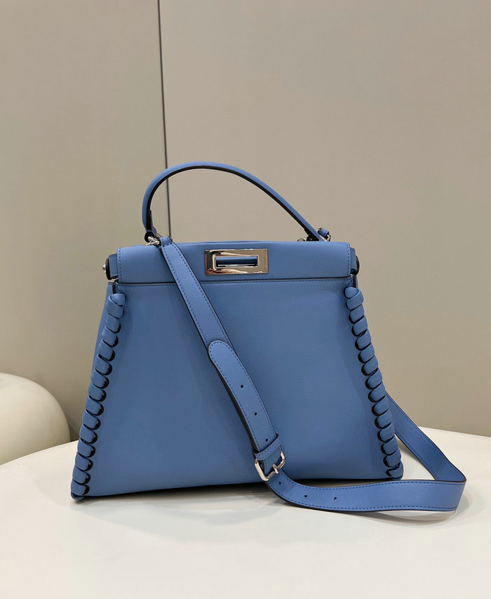 Fendi Calfskin Peekaboo Blue F9210