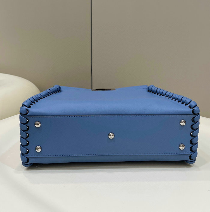 Fendi Calfskin Peekaboo Blue F9210