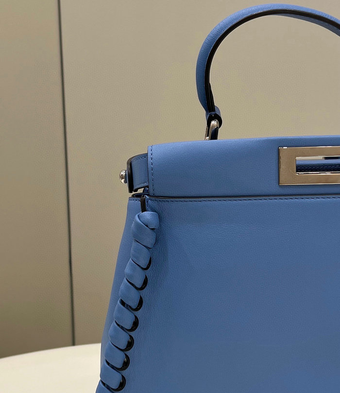 Fendi Calfskin Peekaboo Blue F9210