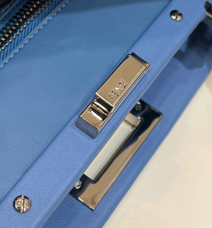 Fendi Calfskin Peekaboo Blue F9210