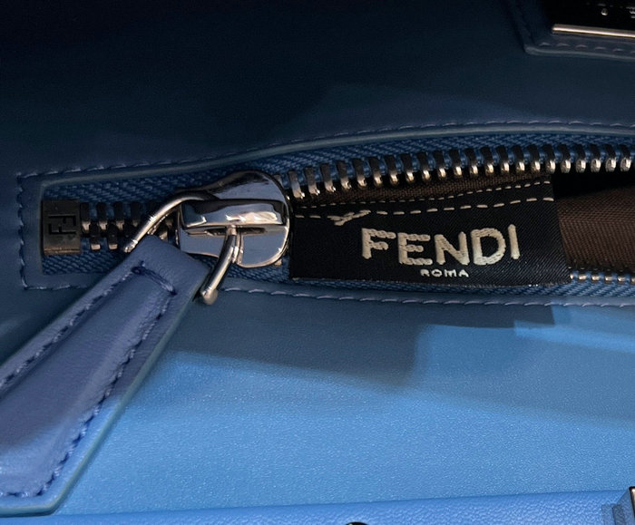 Fendi Calfskin Peekaboo Blue F9210