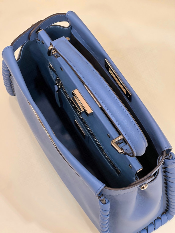 Fendi Calfskin Peekaboo Blue F9210