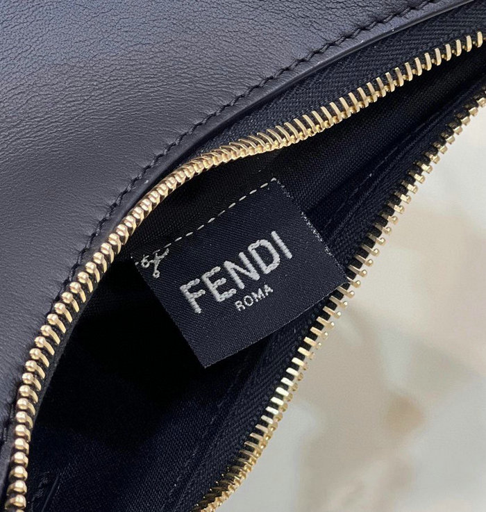 Fendi Fendigraphy Small Leather Bag Black F80056