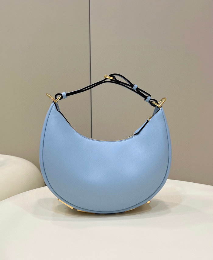 Fendi Fendigraphy Small Leather Bag Light Blue F80056