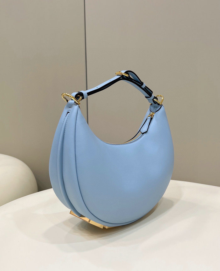 Fendi Fendigraphy Small Leather Bag Light Blue F80056