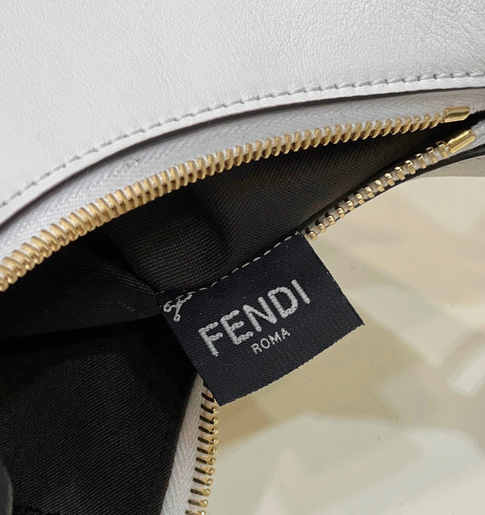 Fendi Fendigraphy Small Leather Bag White F80056