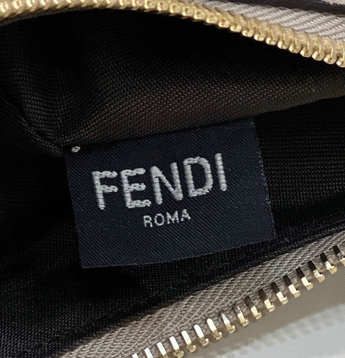 Fendi Fendigraphy Small Suede Bag Grey F80056