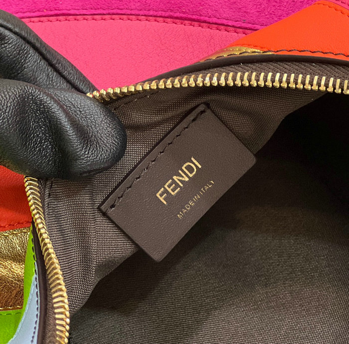 Fendi Fendigraphy Small Suede Bag Multicolor F80056