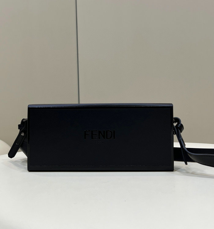 Fendi Vertical Box Crossbody Bag Black F70304