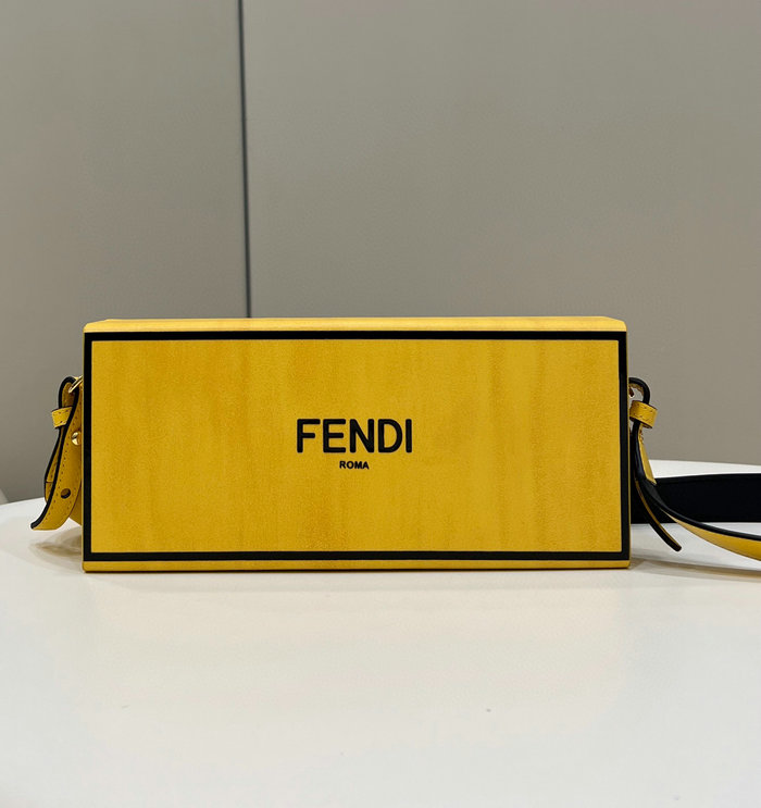 Fendi Vertical Box Crossbody Bag Yellow F70304
