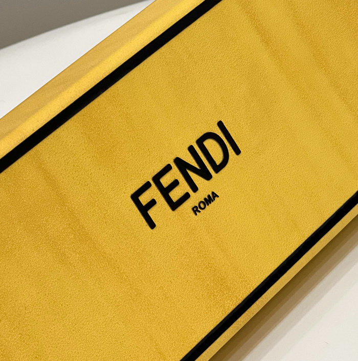 Fendi Vertical Box Crossbody Bag Yellow F70304