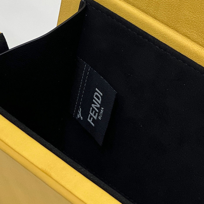 Fendi Vertical Box Crossbody Bag Yellow F70304