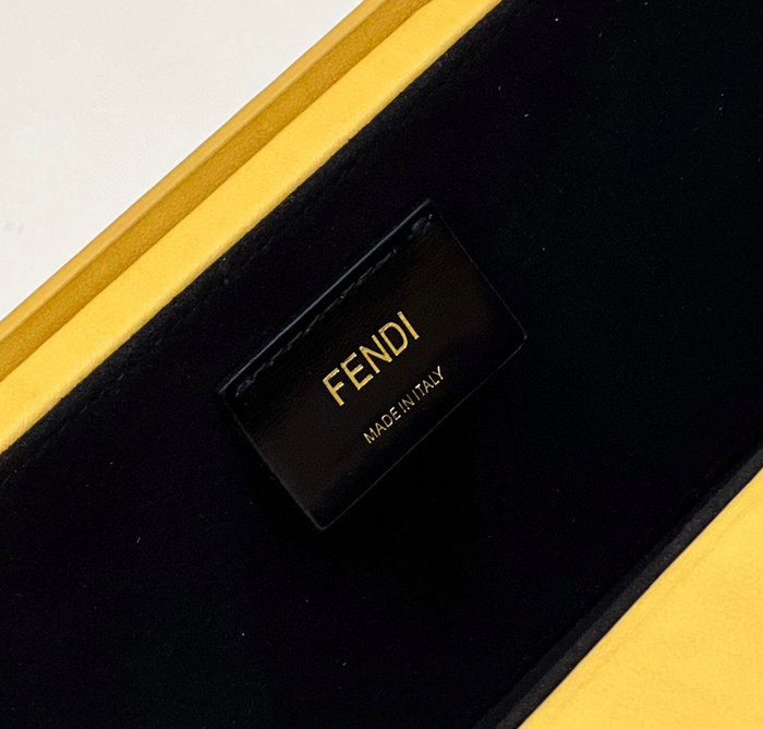 Fendi Vertical Box Crossbody Bag Yellow F70304