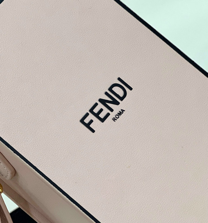 Fendi Vertical Box leather bag Pink F70309