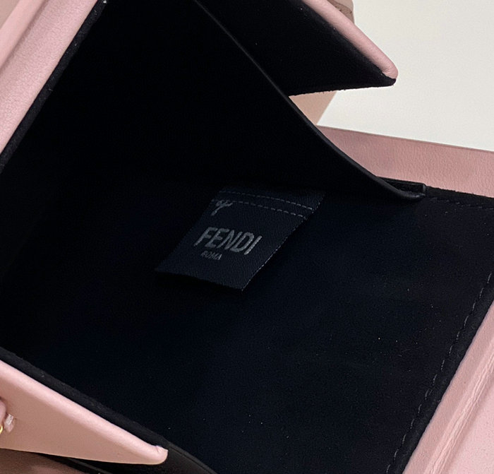 Fendi Vertical Box leather bag Pink F70309