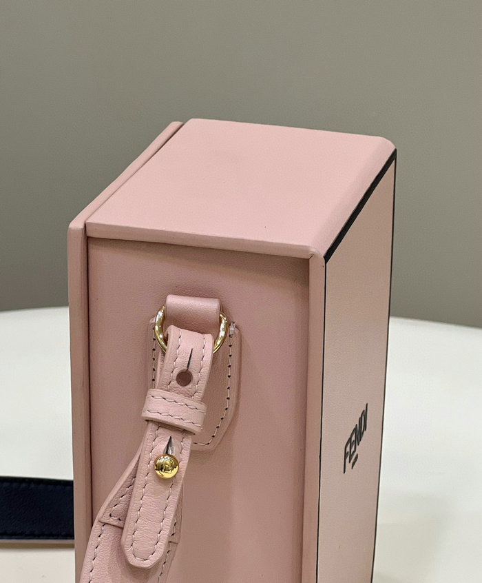 Fendi Vertical Box leather bag Pink F70309