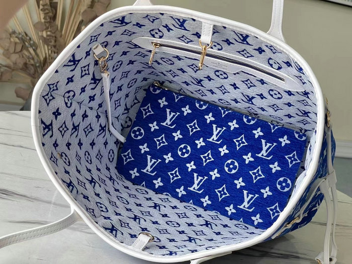 Louis Vuitton NEVERFULL MM Blue M46220