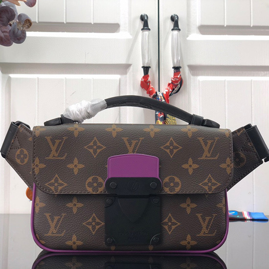 Louis Vuitton S LOCK SLING Purple M46245